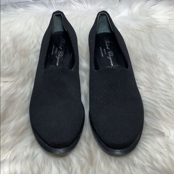 Robert Clegerie Black Fabric Slip On Sz 7 - Picture 2 of 8